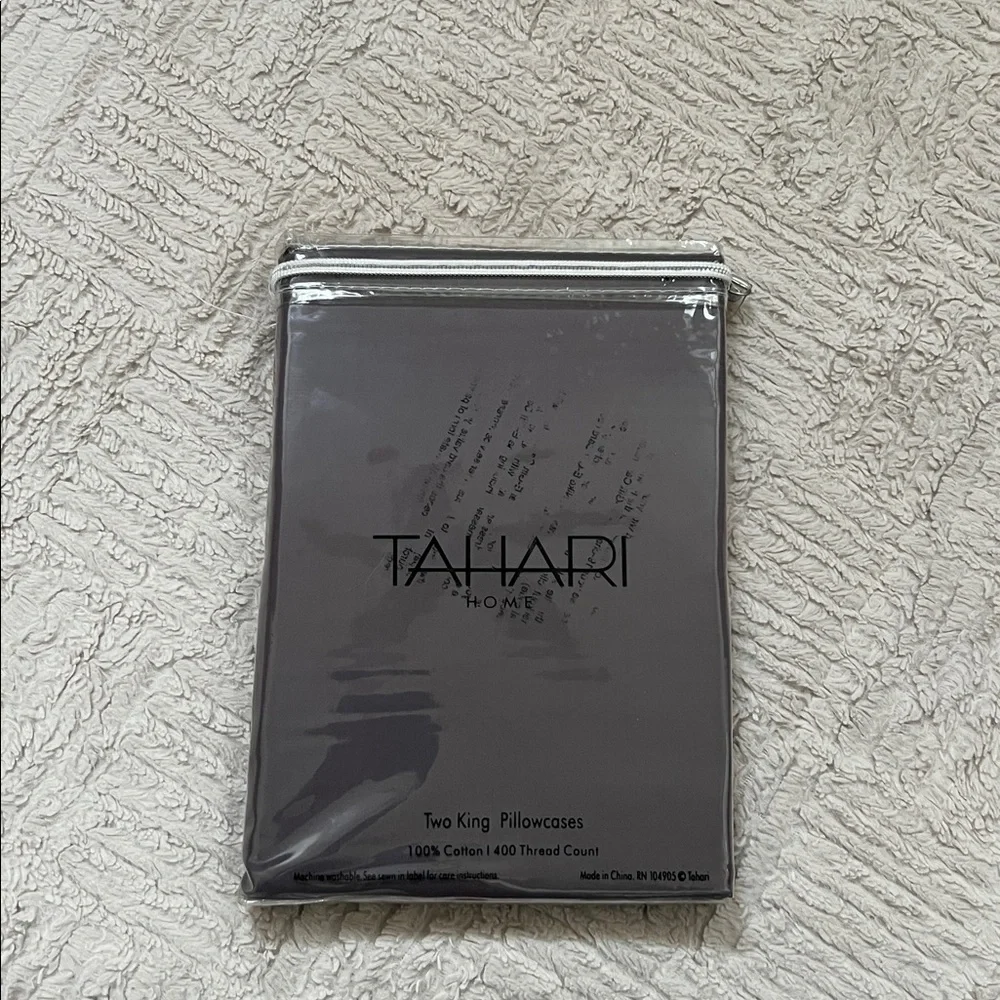 Tahari Home 100% cotton King Pillow Cases 400 thread count, New in packaging - Picture 6 of 15